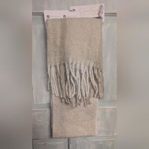 Cozy Tan Fringe Scarf